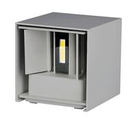 1 pz 5W Wall Lamp with Bridglux Chip Grey Body Square IP65 3000K