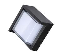 1 pz 7W LED Wall Light Sami Frame Black Square 3000K