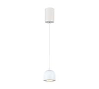 1 pz 8.5W LED Hanging Lamp Φ100 Adjustable Wire Touch On/Of White Body 3000K