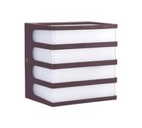 1 pz 8W LED Wall Light Brown Body IP65 4000K