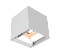 1 pz 9W COB LED Solar Wall Light Battery 1x2600mAh 16HRS 3000K White Body IP65