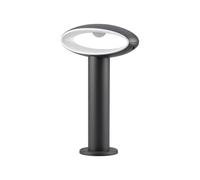 1 pz 9W LED Bollard Lamp Dark Grey Aluminium 30cm 4000K IP54