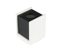 V-TAC VT-860 Gypse blanc carré en béton montage en surface avec métal noir pour