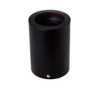 1 pz GU10 Fitting Surface Round Black