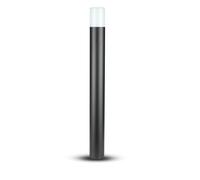 1 pz GU10 Garden Floor Lamp Aluminum Body Cylinder Black 80X80X800mm IP54