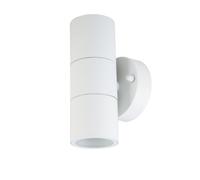 1 pz GU10 Wall Fitting Stainless Steel Body Matt White IP44 2Way