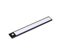 1 pz Lampada LED da armadio ricaricabile Micro-USB 2,2.5W Sensore PIR Colore Ner