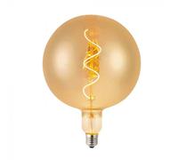1 pz LED Bulb - 4W Filament Spiral G200 2700K Amber Glass