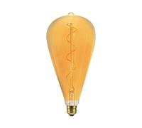 1 pz LED Bulb - 4W Filament Spiral ST120 2700K Amber Glass