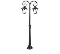 1 pz Pole Lamp 2XE27 1410mm IP44 Black