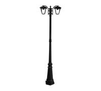 1 pz Pole Lamp 2XE27 1990mm IP44 Black