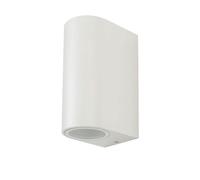 1 pz Wall Sleek Wall Fitting Round White Body 2Way IP44