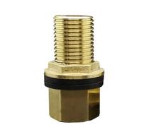 1 raccord de réservoir d'eau en cuivre BSP mâle, tuyau en laiton, écrou de jonction pivotant à clé unique.(04-40mm)