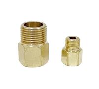 MEXEWORD 1 raccord de Tuyau en Laiton M8 M10 M12 métrique Femelle vers 1/8" 1/4" 3/8" BSP Filetage mâle raccord de Tuyau en Laiton connecteur réducteur Adaptateur de manomètre(1l4 BSP F-M12x1.5 M)