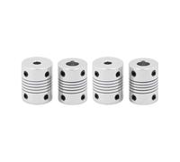 1 raccord flexible 5/6/6,35/8/10 mm pour moteurs pas à pas NEMA 17, coupleur d'arbre à mâchoire, utilisé dans les petites machines CNC imprimante 3D (6 x 10 mm)