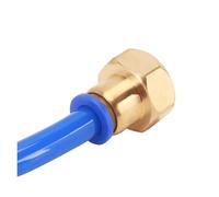 1 raccord pneumatique PCF femelle droit à dégagement rapide, connexion for tube d'air par simple pression, 4, 6, 8, 10 ou 12 mm(PCF4-01)