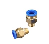 1 raccord pneumatique rapide pour tube pneumatique, filetage métrique à travers PC PC4 PC6 PC8 PC10 M5X0.75 M6X1 M8X1.25 M10X1.5 M10X1 M12X1.75 (PC8-M16X2)