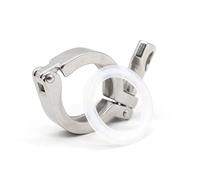 1 raccord Tri Clamp robuste en acier inoxydable SS304 avec joint en silicone - Raccord de tuyauterie sanitaire for brasserie, laiterie,(3In)