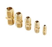 1 raccord union droit mâle SAE 45 for climatiseur, 1/4, 3/8, 1/2, 5/8, 3/4, en laiton.(5I8 SAE)