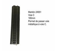 Märklin Rail de transition H0 24951 180 mm voie M vers voie C 1x