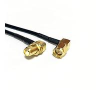 1 rallonge d'antenne WIFI - Filetage externe SMA - Angle droit vers SMA - Filetage externe - Angle droit - RG174 - Câble coaxial - Adaptateur de 60 cm