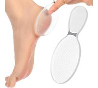 1 râpe à callosités en verre nano - Pour enlever les callosités - Produit de soin des pieds avec boîte en plastique - Convient pour la famille, la salle de bain, les voyages ou le camping.
