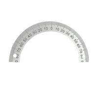 1 rapporteur gradué demi-cercle avec cadran d'identification gradué 60 mm 80 mm 120 m 240 mm 180 degrés (80 x 60 x 2 mm)