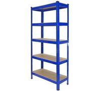 1 Rayonnage de stockage en acier robuste à 5 niveaux pour garage et entrepôt 75 cm