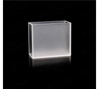 1 récipient carré en quartz avec deux fenêtres polies - Longueur de trajet optique de 50 mm, compatible avec spectrophotomètre UV-Visible