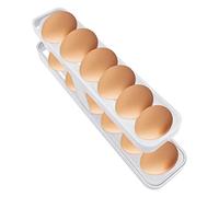 1 récipient de rangement pour œufs, étagère à œufs pour réfrigérateur, bac à œufs, accessoire de cuisine pour le stockage des œufs au réfrigérateur, blanc