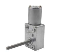 1 réducteur à vis sans fin 12 V CC 4632-370, vis M6, longueur d'arbre 50 mm, moteur à vis sans fin 24 V, sens de rotation inversé, moteur personnalisé, autobloquant(Motor x bracket,18rpm,6V)