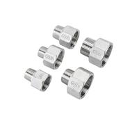 1 réducteur hexagonal en acier inoxydable 304, adaptateur direct, filetage mâle, filetage femelle, joint de tuyau d'eau DN15 DN20 DN25 DN32 DN40 DN50 DN60 (DN32 à DN15)