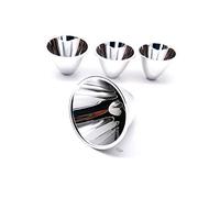 1 réflecteur à condensateur LED en aluminium de 40 mm, 46 mm, 50 mm, 60 mm pour lampe de poche XR-E Q5/XM-L 5050 7070 haute puissance (60 x 55 mm)