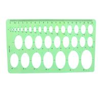 1 règle ovale de 20 cm, règle de dessin ovale, règle de dessin ovale, règle de traçage ovale, modèle d'ellipse, pochoir ovale pour mesurer géométrique, matelassage, bureau, fournitures scolaires,