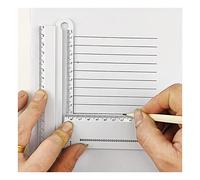 1 règle rectangulaire transparente de 30 cm, style simple, rapporteur, papeterie for étudiants, ensemble fournitures dessin