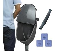 1 Réglez L'urinoir Sans Eau Pour Les Hommes | Toilettes Murales Avec Tuyau De Vidange, Couvercle Anti-splash | Pour Le Jardin Motorhome Home Boy Dormitory En Plein Air | 28.5x18x38.5 Cm