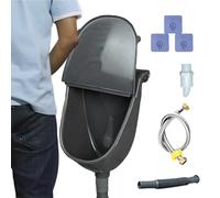1 Réglez L'urinoir Sans Eau Pour Les Hommes | Toilettes Murales Avec Tuyau De Vidange, Couvercle Anti-splash | Pour Le Jardin Motorhome Home Boy Dormitory En Plein Air | 28.5x18x38.5 Cm