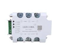 1 régulateur de tension à semi-conducteurs monophasé triphasé SCR 10A-200A thermostat de régulation de puissance 4-20MA contrôle du potentiomètre(LSCR-3 H380 80A)