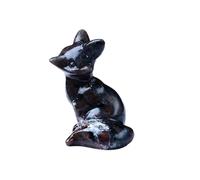1 renard sculpté en cristal naturel de 3,5 cm, décoration de poche, décoration d'intérieur, statue en cristal
