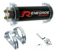 1 Renegade RX1200 Power Couverture Condensateur Car Audio 1,2 Farad 1 2 3 4 5