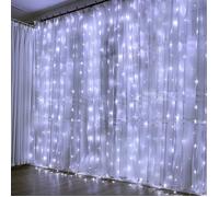 1 Rideau lumineux LED 300 LED Blanc Filet 3x3m Prise UE Intérieur Extérieur .