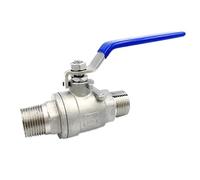1 robinet à tournant sphérique en acier inoxydable 304 1/4#39; #39; 3/8#39; #39; 1/2#39; #39; 3/4'#39; Adaptateur de coupleur de raccord de tuyau de Joint de connecteur de Valve de filetage mâle(0.75