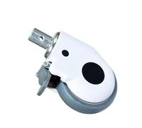 1 roue de rechange pour bébé Walker - En caoutchouc - Installation facile - Pour un roulement en douceur et une rotation complète à 360 ° - Noire