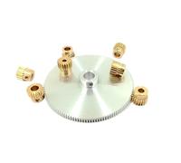 1 roue dentée en alliage d'aluminium de 0,5 m 15-130 dents modèle PTZ (une pièce 6 mm, alliage d'aluminium 40 T)