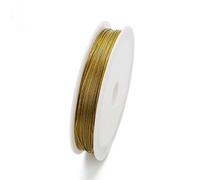 1 Rouleau 0,45 mm 0,5 mm 0,6 mm en Acier Inoxydable Fil Silver Gold Couleur(Gold 0.45mm)