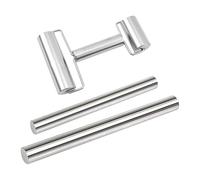 1 Rouleau À Pâtisserie À Double Extrémité Et 2 Rouleaux À Pâtisserie Droits, Rouleaux À Pâtisserie En Acier Inoxydable, Outils De Cuisson, Outil De Rouleau À Pâtisserie Multifonctionnel