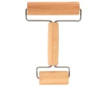 1 rouleau à pâtisserie en bois, petit et moyen, avec deux rouleaux, convient pour étaler la pâte à la main, les desserts et les boulettes