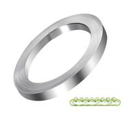 1 Rouleau Bande Nickel, 0.15 x 8MM x 10M Plaque Nickel Bande Ruban, Bande de Nickel pour Connecter des Li Batteries Spot Welding 18650, Brasage de Batterie, Accessoires de Soudage