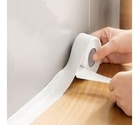 1 rouleau de 1/3/5m de ruban de calfeutrage autoadhésif imperméable et anti-moisissure pour salle de bain, largeur 2,2 cm, sticker décoratif pour la maison, ruban d'étanchéité durable, pour prévenir l