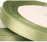 1 rouleau de 10 mm x 25 metres ruban de satin, Sauge, Vert clair, dragées de mariage Décoration de Noël de Pâques - GCS Londres